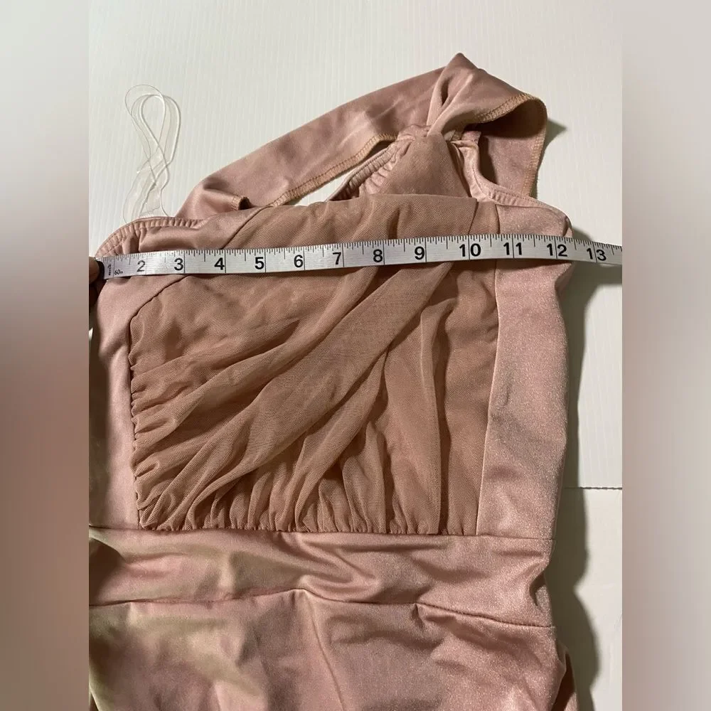 Kelle dance lyrical costume mauve blush pink leotard PIECES OF ME 2594 SA adult